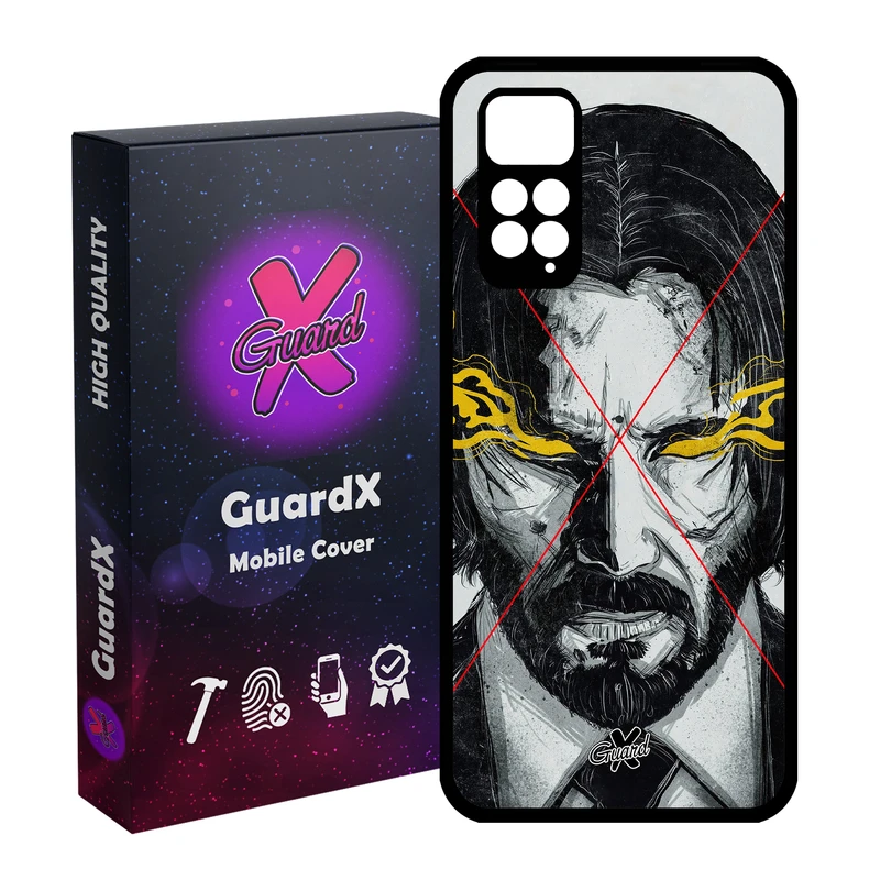 کاور گارد ایکس طرح John Wick مدل Glass10158 مناسب برای گوشی موبایل شیائومی Redmi Note 11S/ Note 11 4G
