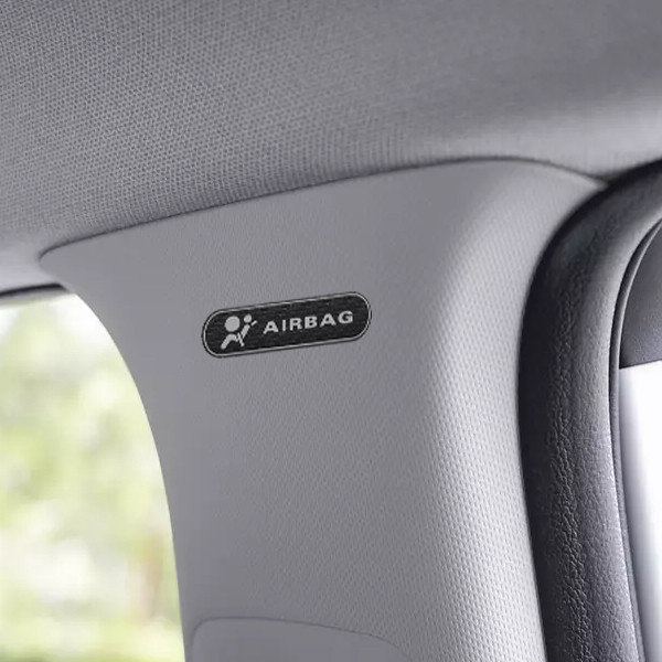برچسب ایربگ خودرو مدل ستونی کد 10730D بسته 2 عددی