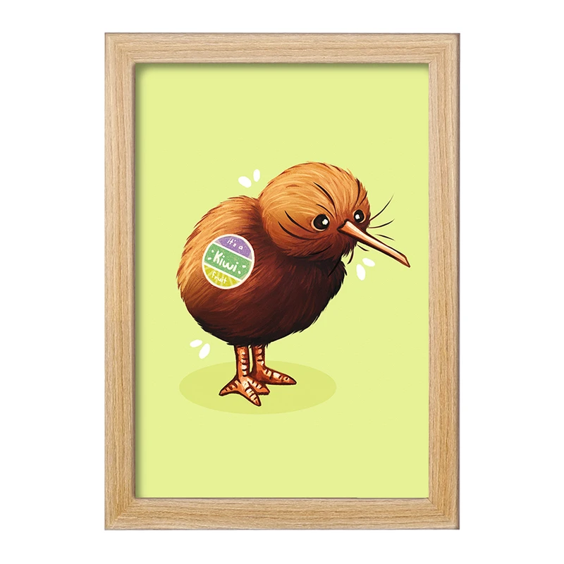 تابلو خندالو مدل کیوی حیوانات بامزه  کد 21062