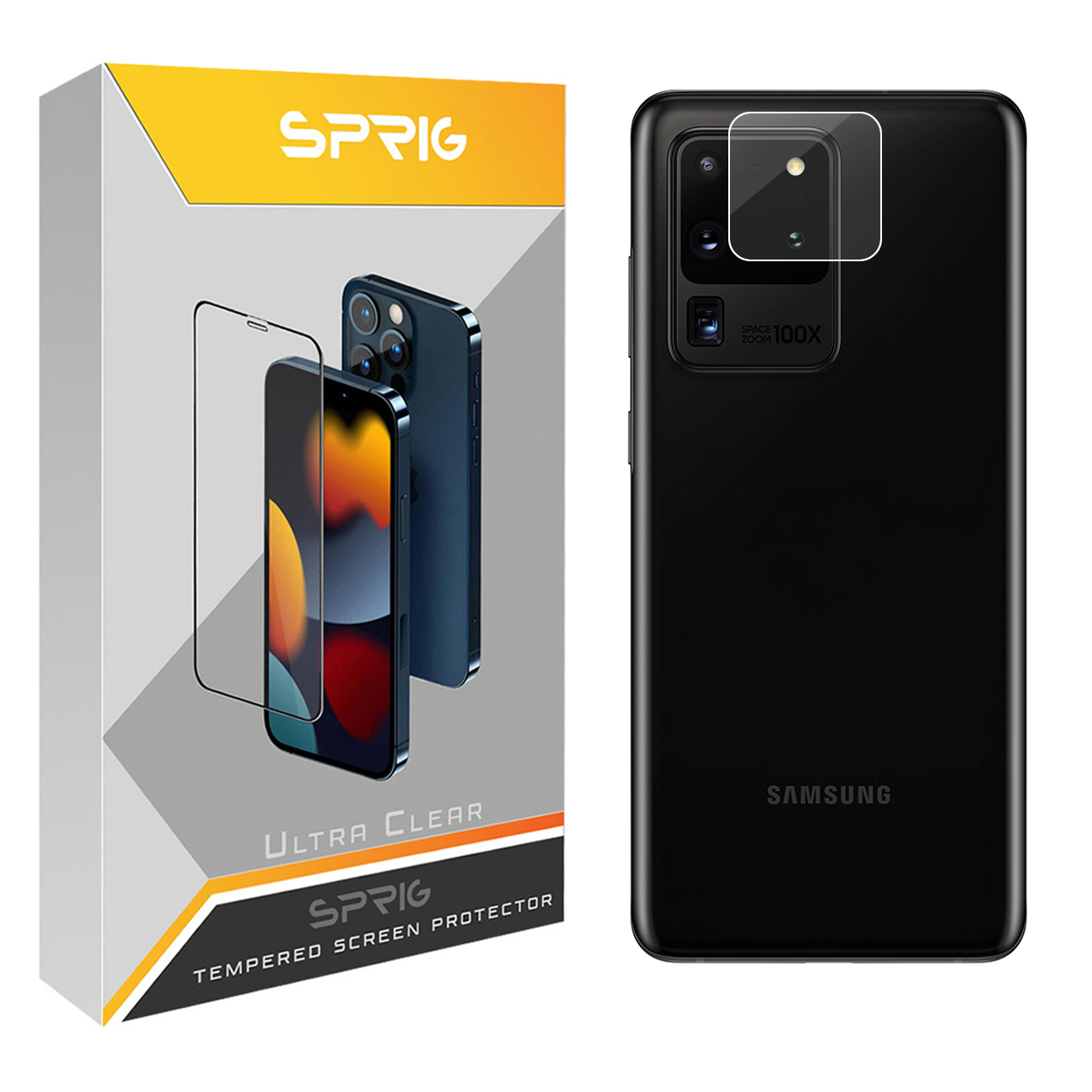 محافظ لنز دوربین اسپریگ مدل SH-SPG مناسب برای گوشی موبایل سامسونگ Galaxy S20 Ultra