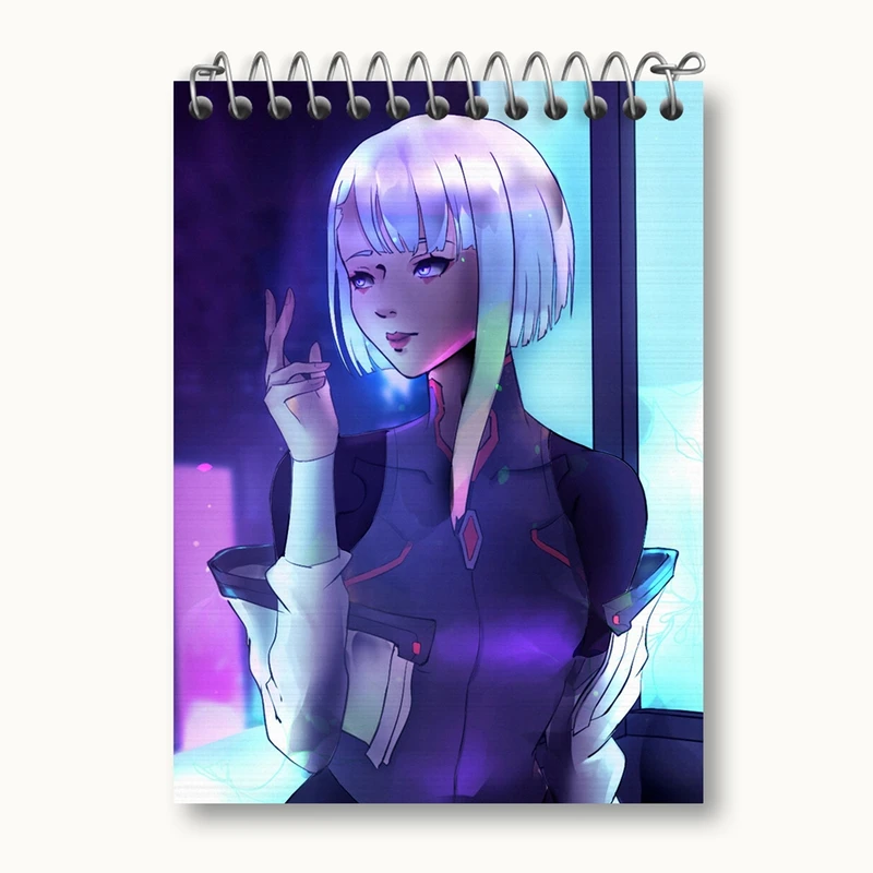 دفتر یادداشت 50 برگ خندالو مدل لوسی انیمه سایبرپانک کد 23974