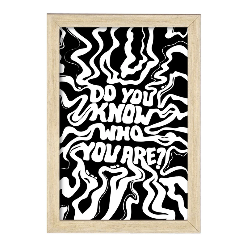 تابلو خندالو مدل Do You Know Who You Are? کد F4074