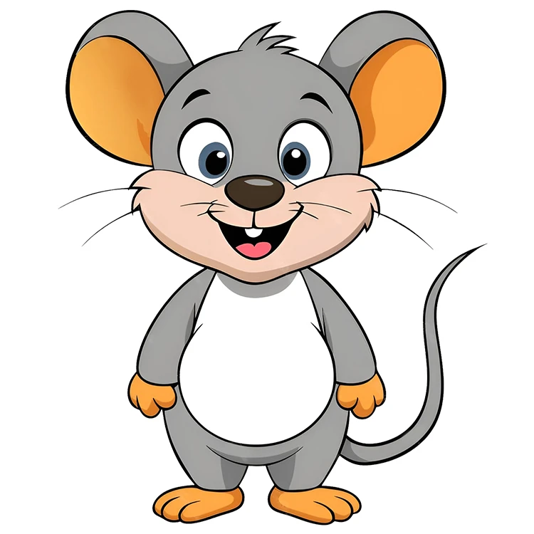 استیکر پارچه و لباس پاد آفرین مدل موش کد DKST592