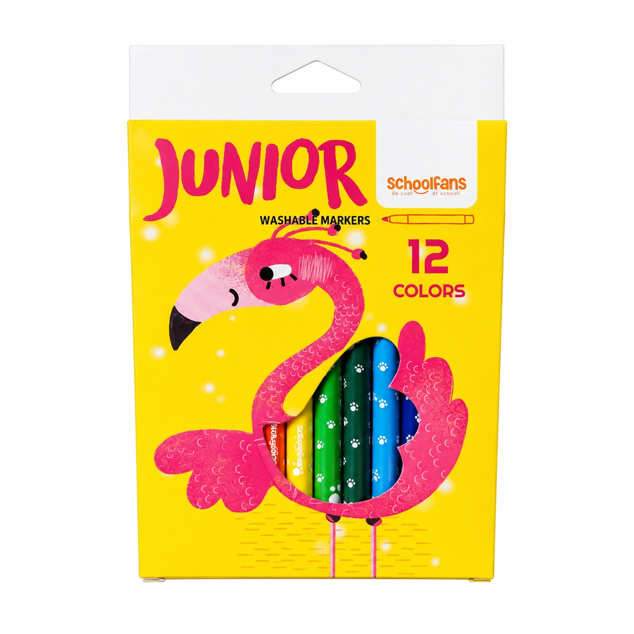 ماژیک رنگ آمیزی اسکول فنس مدل JUNIOR بسته 12 عددی