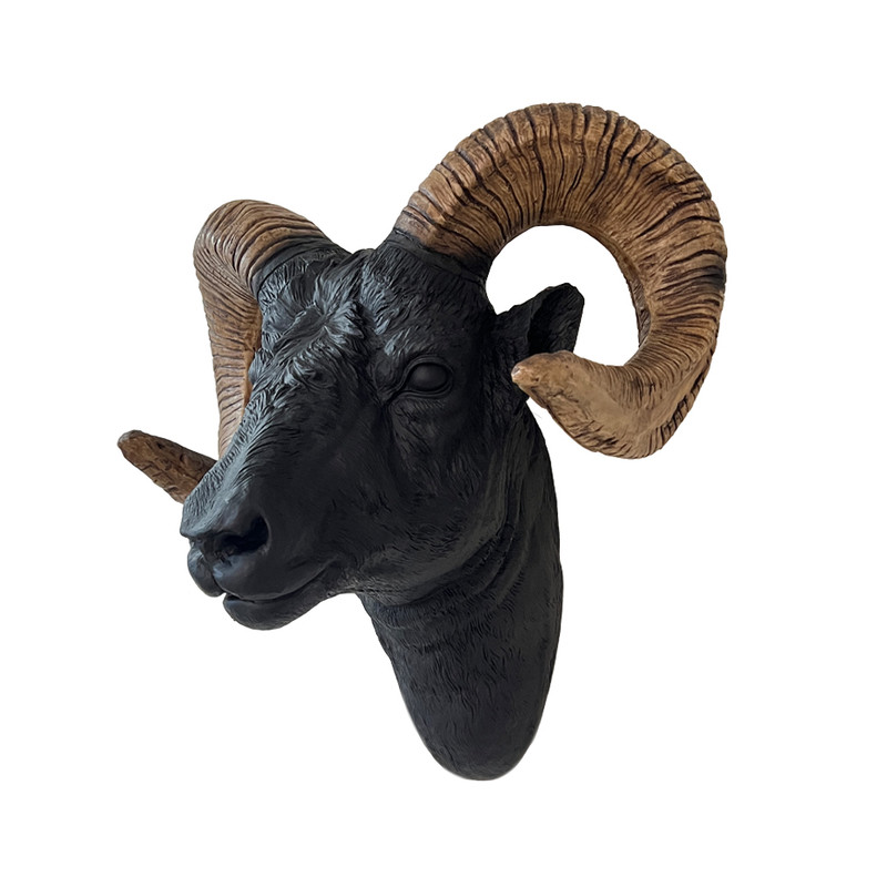 مجسمه دیوری طرح سر قوچ کد 160