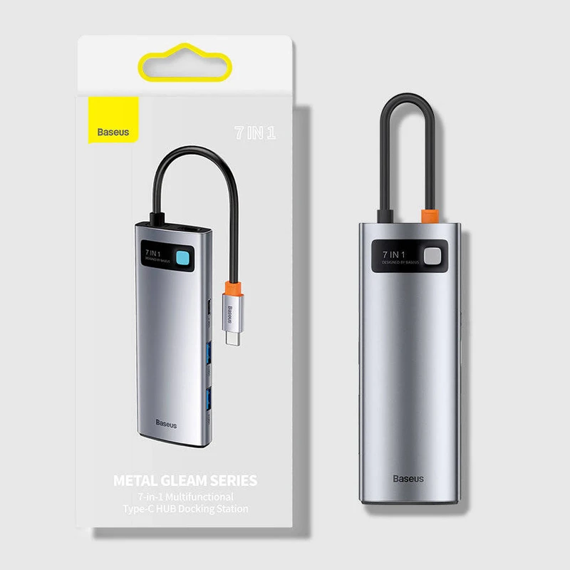 عکس شماره 22 : هاب 7 پورت usb-c باسئوس مدل wkwg020113