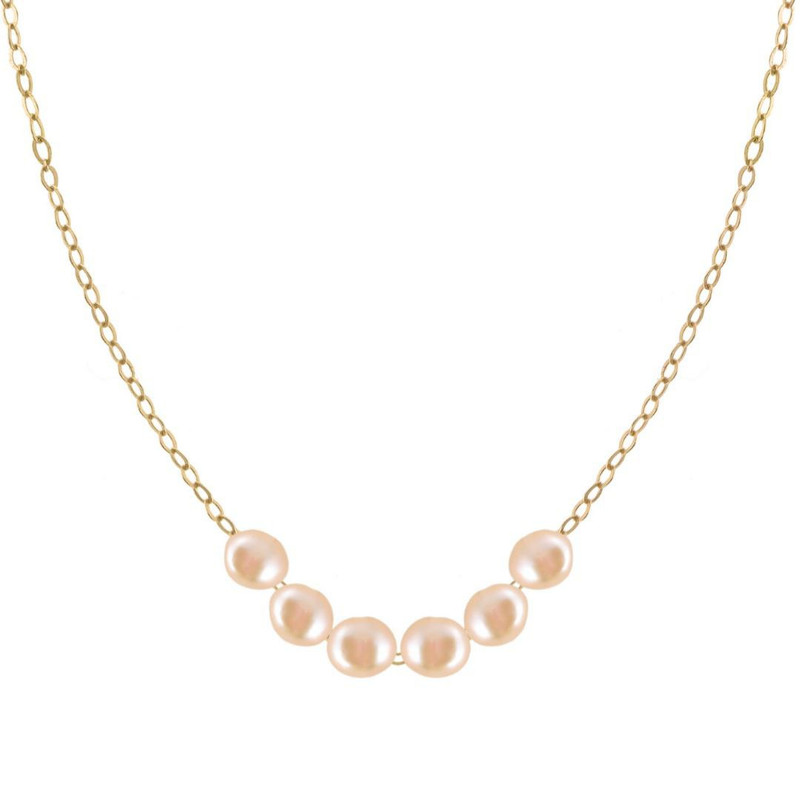 گردنبند طلا 18 عیار زنانه لیردا مدل مروارید 32