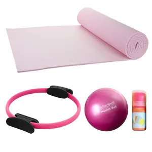 ست یوگا و پیلاتس مدل Pink Plus 2019 مجموعه 4 عددی