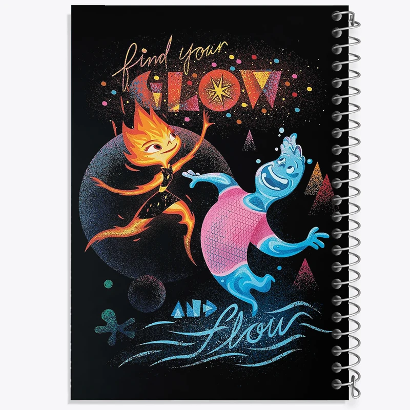 دفتر لیست خرید 50 برگ خندالو طرح بنیادین Elemental کد 31045