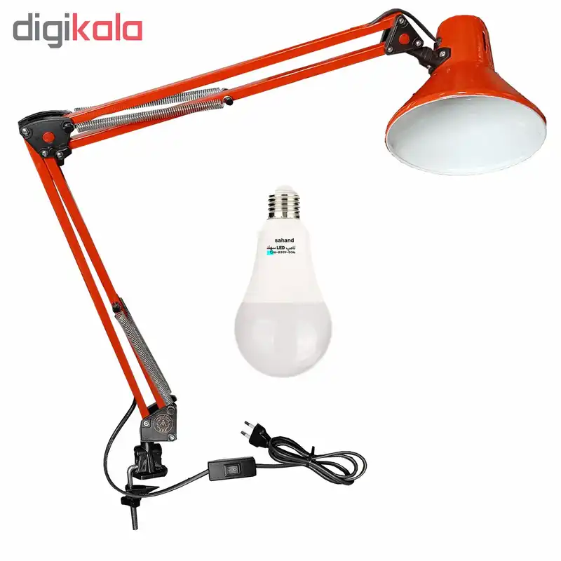 چراغ مطالعه مدل EN-101 همراه با لامپ ال ای دی 6 وات سهند E27