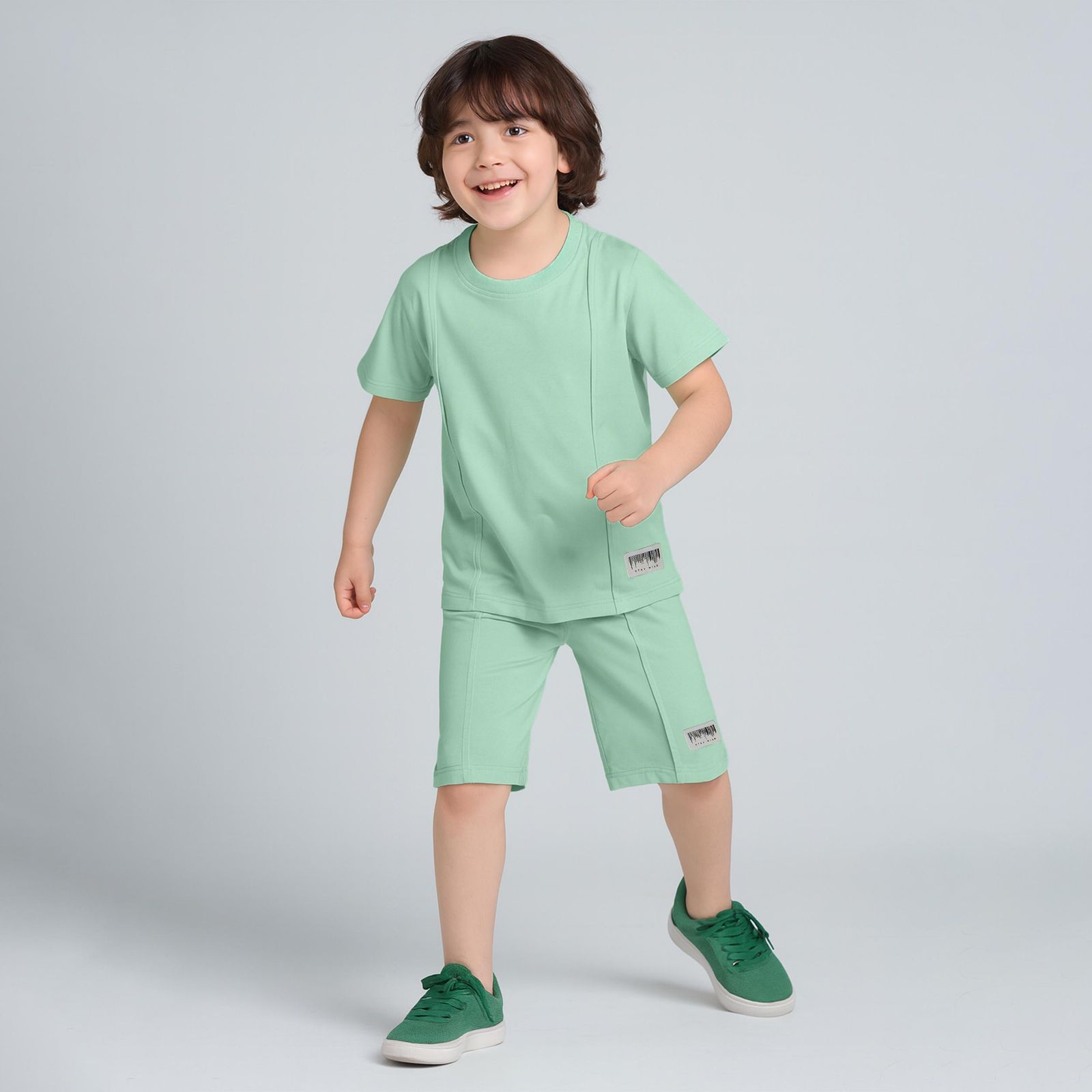 ست تی شرت و شلوارک پسرانه مادر مدل 2094050 - - 1