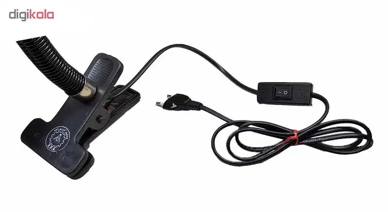 چراغ مطالعه گیره ای مدل CL-115s همراه با لامپ ال ای دی 6 وات سهند E27