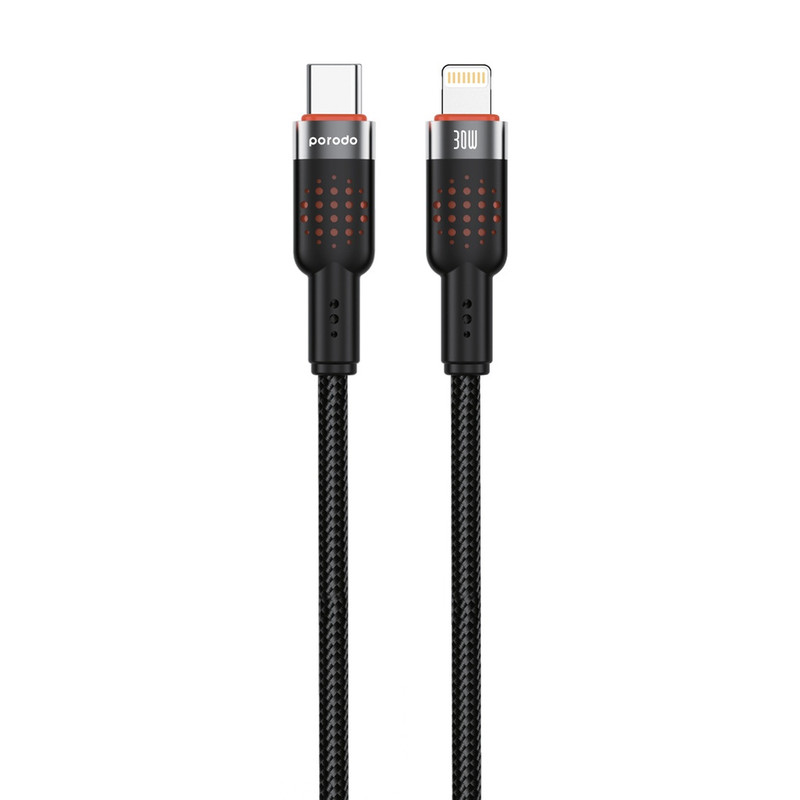 کابل تبدیل USB-C به لایتنینگ پرودو مدل Braided طول 1.2 متر