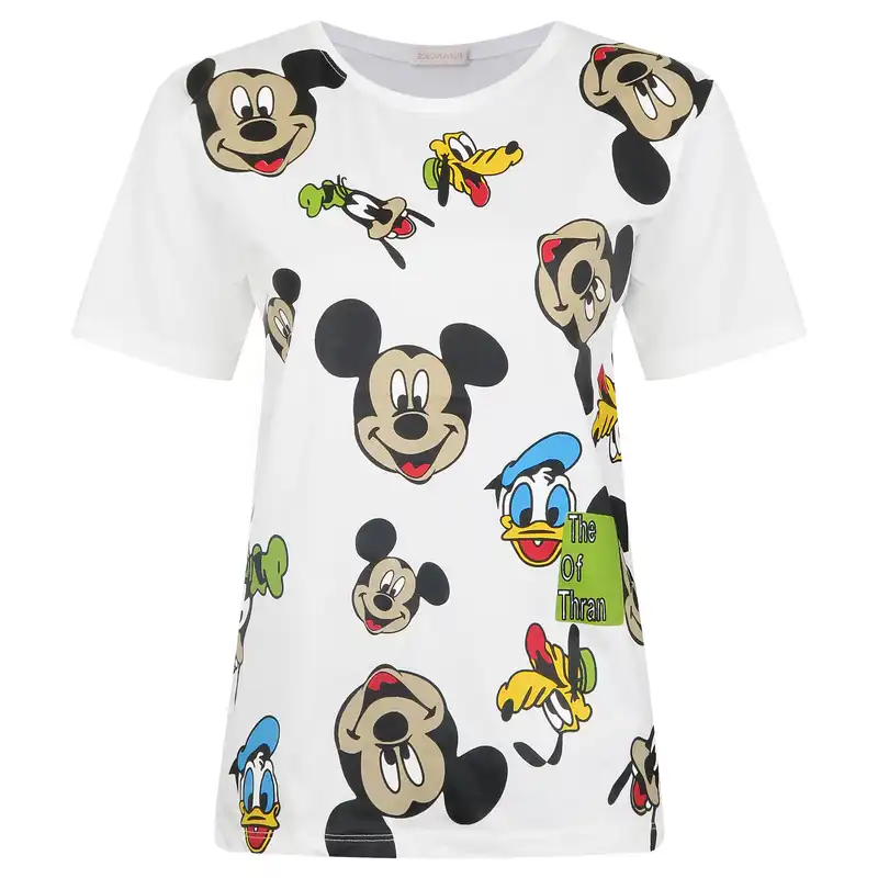 تی شرت آستین کوتاه زنانه مدل MICiMCI