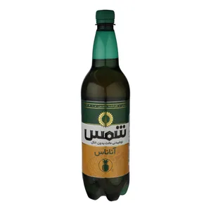 نوشیدنی مالت بدون الکل شمس با طعم آناناس - 1 لیتر