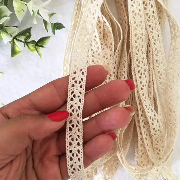 نوار یراق مدل کتان کد 543 طول 7.5 متر