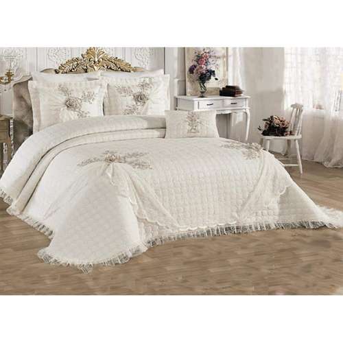 سرویس روتختی عروس کالای خواب شمیم مدل alceyiz sutlu دونفره 4 تکه