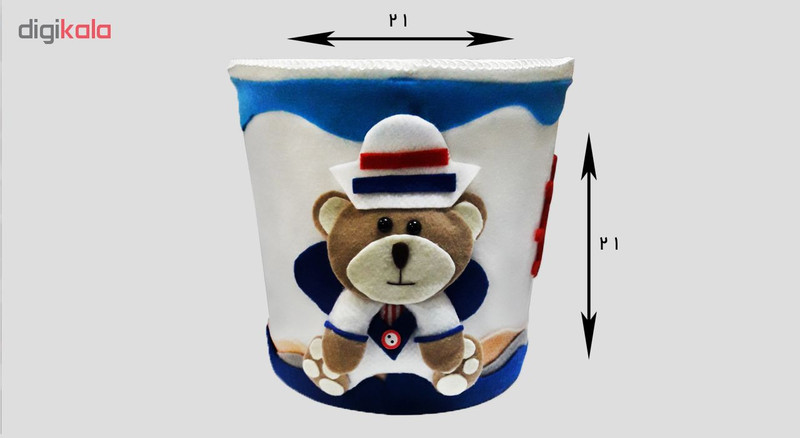 کاور سطل اتاق کودک طرح خرس ملوان