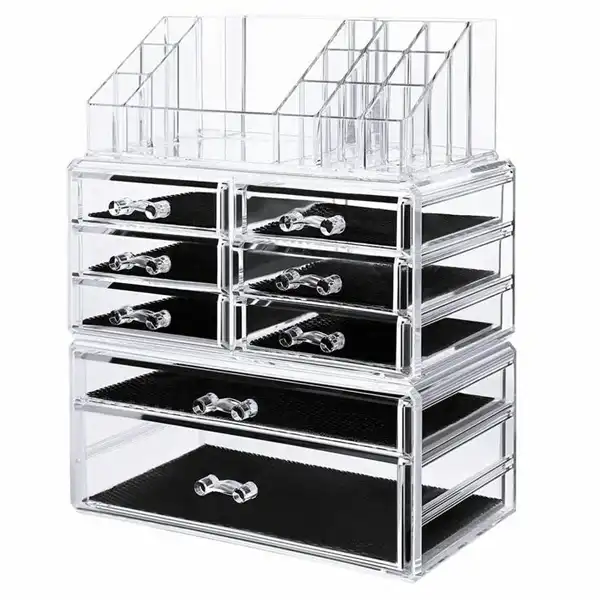 استند لوازم آرایشی مدل دو طبقه 8 کشو کد 8713