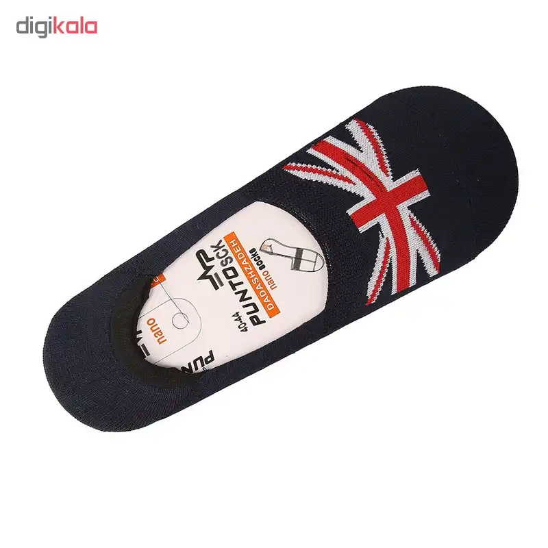 جوراب مردانه پانتو اسک طرح پرچم مجموعه 4 عددی