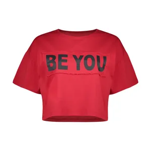 کراپ‌تاپ آستین کوتاه زنانه مدل بی یو کد FU-12