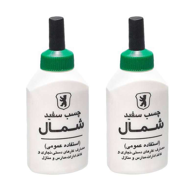 چسب سفید شمال مدل White Glue بسته 2 عددی