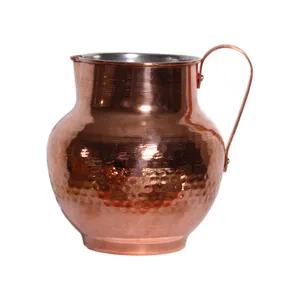 پارچ خمره ایی مسی دست ساز مدل SDPA سایز 19*18