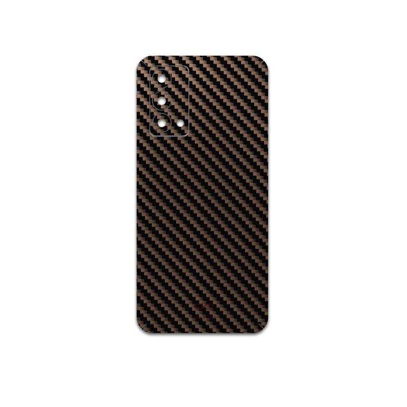 برچسب پوششی ماهوت مدل Glossy-Brown-Fiber مناسب برای گوشی موبایل ریلمی GT Master