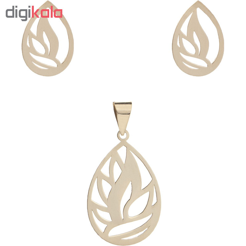 نیم ست طلا 18 عیار زنانه زرلوکس کد on-31