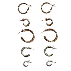 گوشواره زنانه استرادیواریوس مدل SS 012 مجموعه 5 عددی 