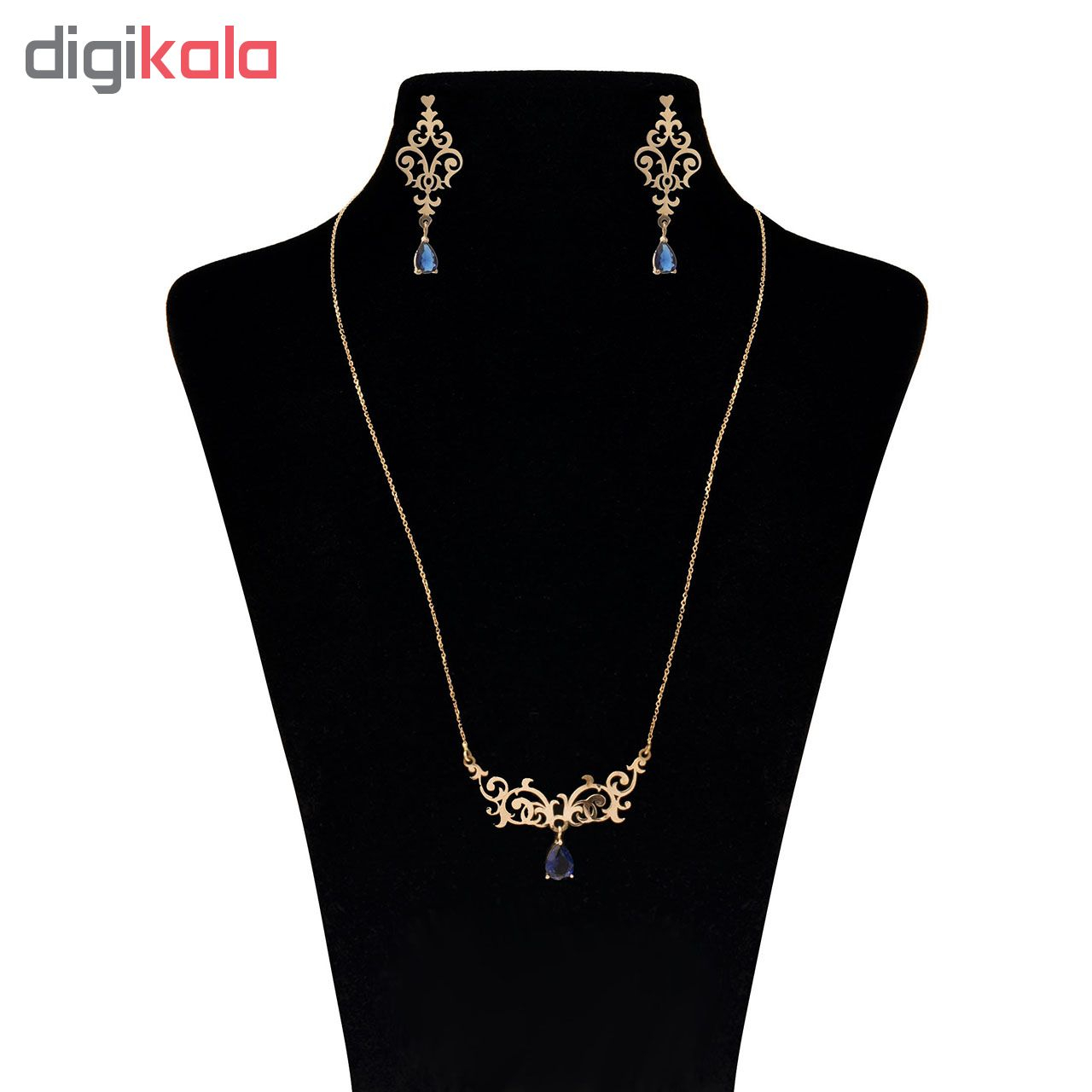 نیم ست طلا 18 عیار زرلوکس کد on-32