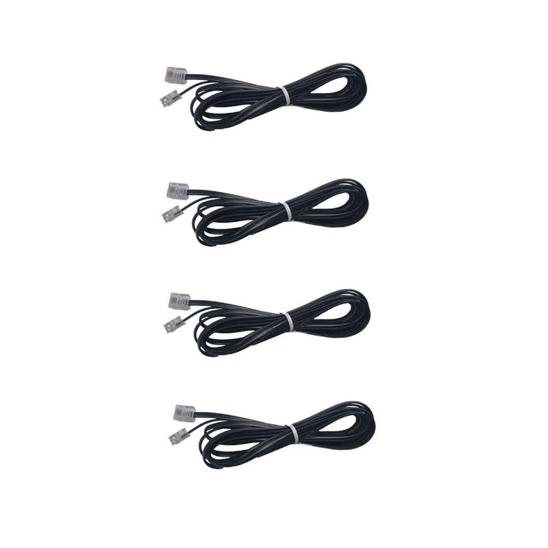 کابل تلفن مدل MM طول 1 متر بسته 4 عددی کابل تلفن مدل MM طول 1 متر بسته 4 عددی
