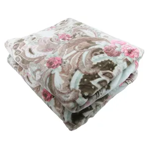 پتو دو نفره کاراجا هوم طرح Toledo Turkuaz سایز 240×200 سانتی متر