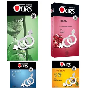 کاندوم اورز مدل Hot Mix-615 مجموعه 4 عددی