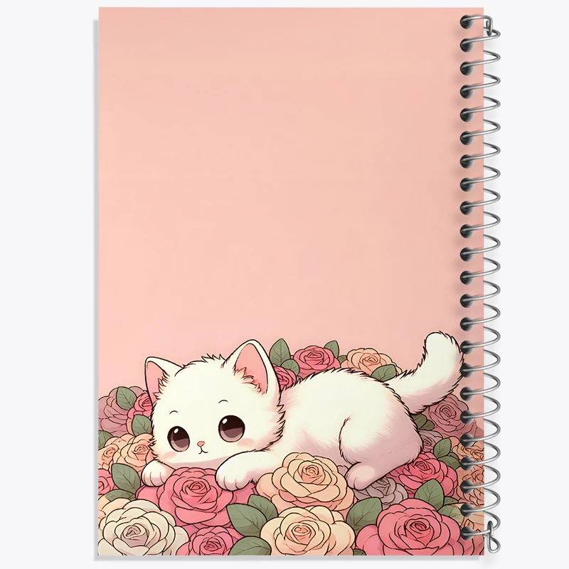 دفتر مشق 50 برگ خندالو طرح گربه بامزه کد N5587