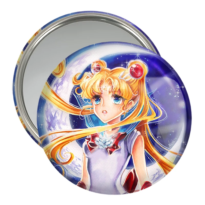 آینه جیبی خندالو مدل اوساگی تسوکینو انیمه سیلور مون Sailor Moon  کد 17425