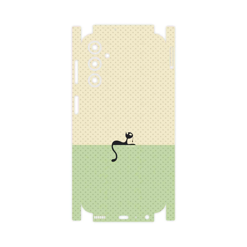 برچسب پوششی ماهوت مدل Minimal Internet Cat Icon-FullSkin مناسب برای گوشی موبایل سامسونگ Galaxy A24