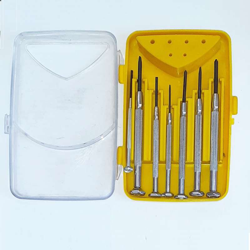 پیچ گوشتی ساعتی مدل W0A مجموعه 7 عددی