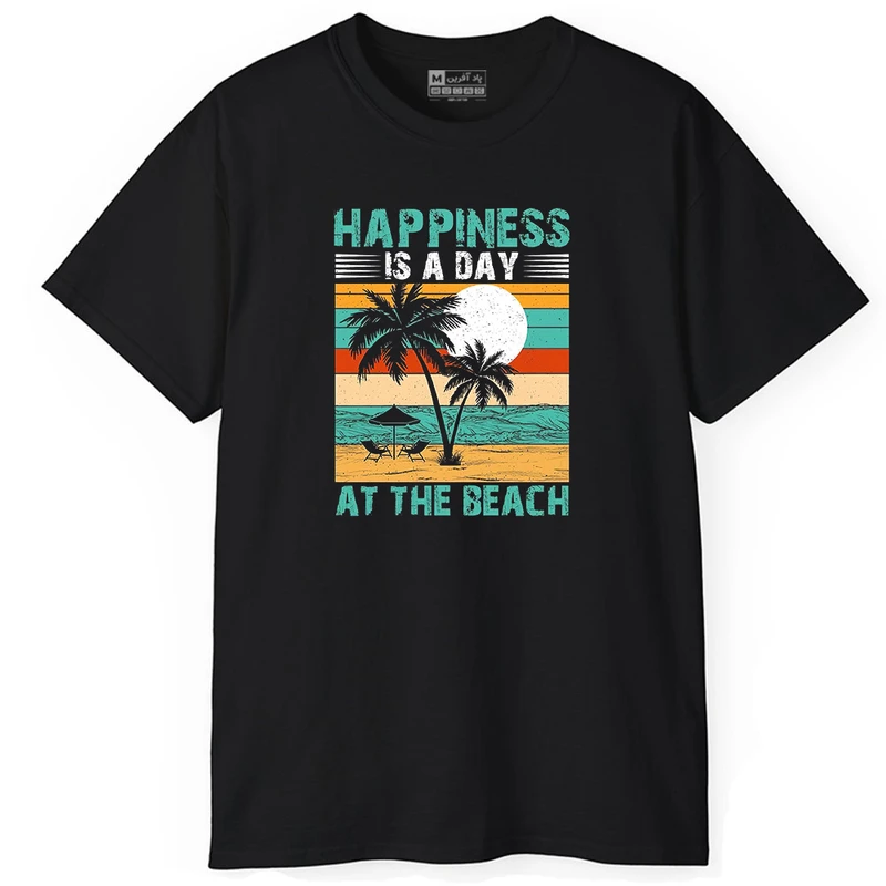 تی شرت آستین کوتاه مردانه پاد آفرین مدل ساحل کد DKTMM59