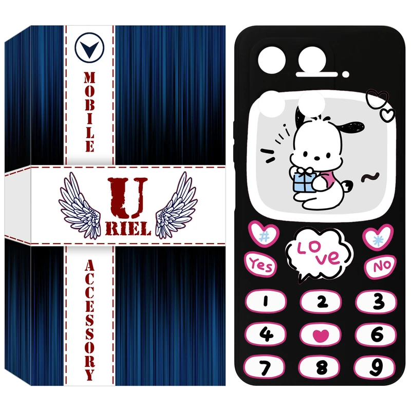 کاور یوریل قاب مدل KSH کد 16 طرح موبایلی مناسب برای گوشی موبایل آنر X6A / X6A Plus