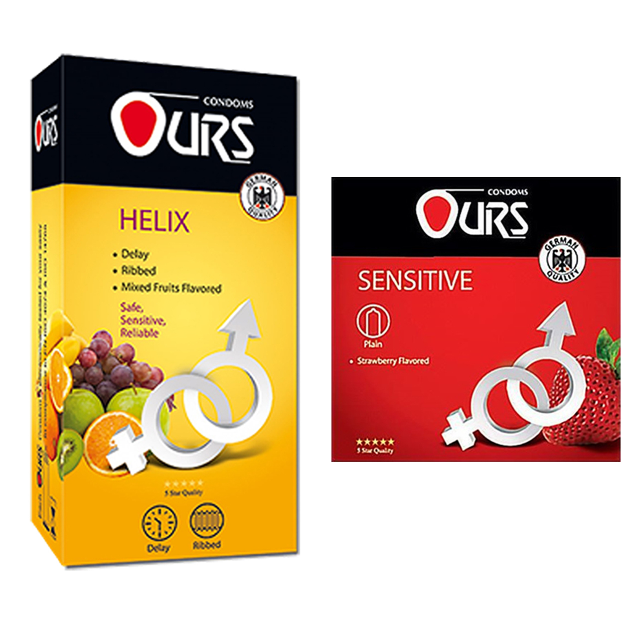  کاندوم اورز مدل Helix بسته 12 عددی به همراه کاندوم اورز مدل Sensitive بسته 3 عددی