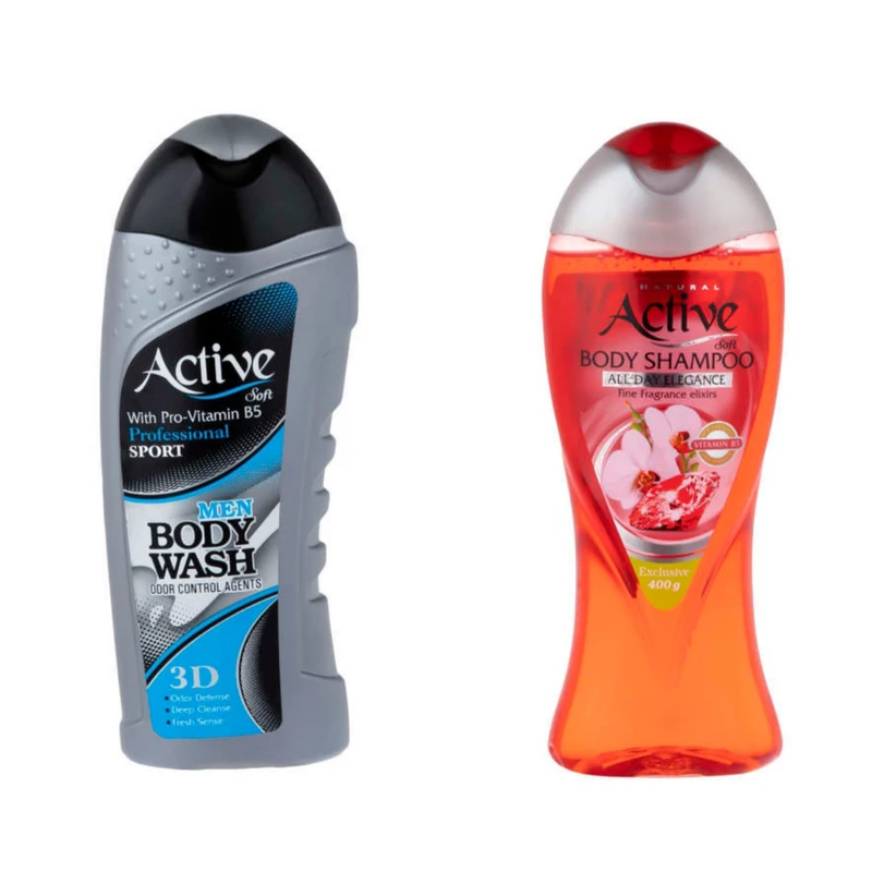 شامپو بدن اکتیو مدل B5 حجم 400 میلی لیتر مجموعه دو عددی