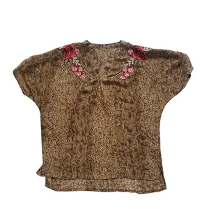 بلوز استین کوتاه زنانه کد 036