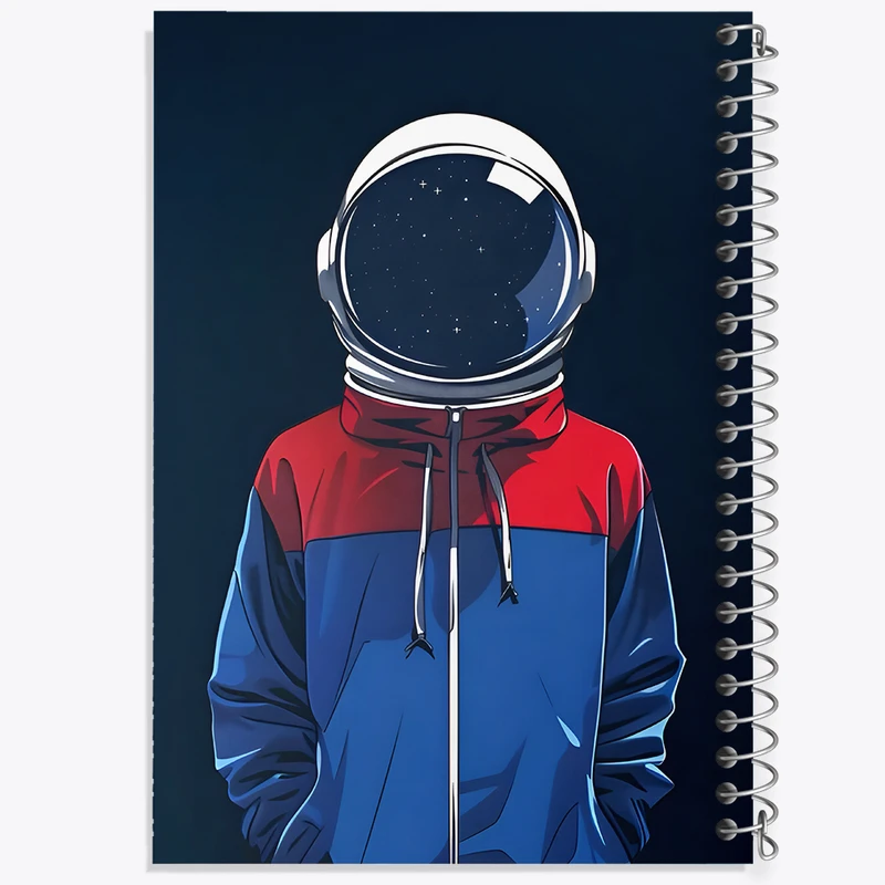 دفتر لیست خرید 50 برگ خندالو طرح فضانورد کد F7014