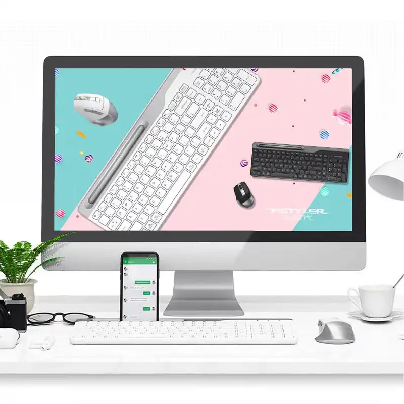 کیبورد و ماوس بی سیم ای فورتک مدل FSTYLER_F_B_2535_C