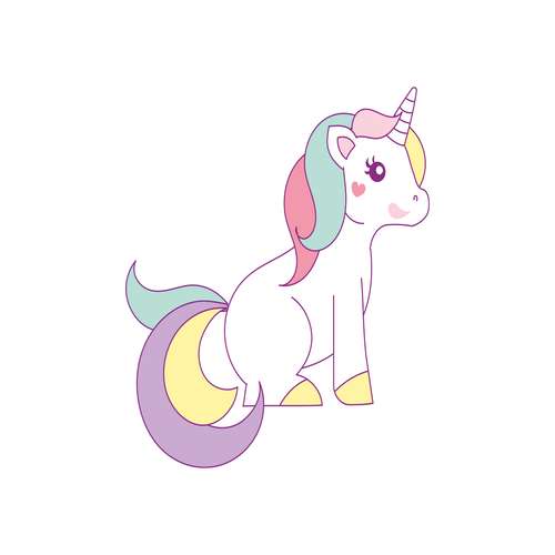 استند تم تولد مدل اسب تکشاخ طرح 05