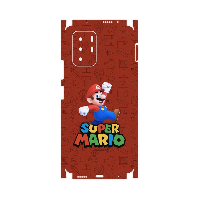 برچسب پوششی ماهوت مدل Super-Mario-Game-FullSkin مناسب برای گوشی موبایل شیائومی Redmi Note 10 Pro (China)