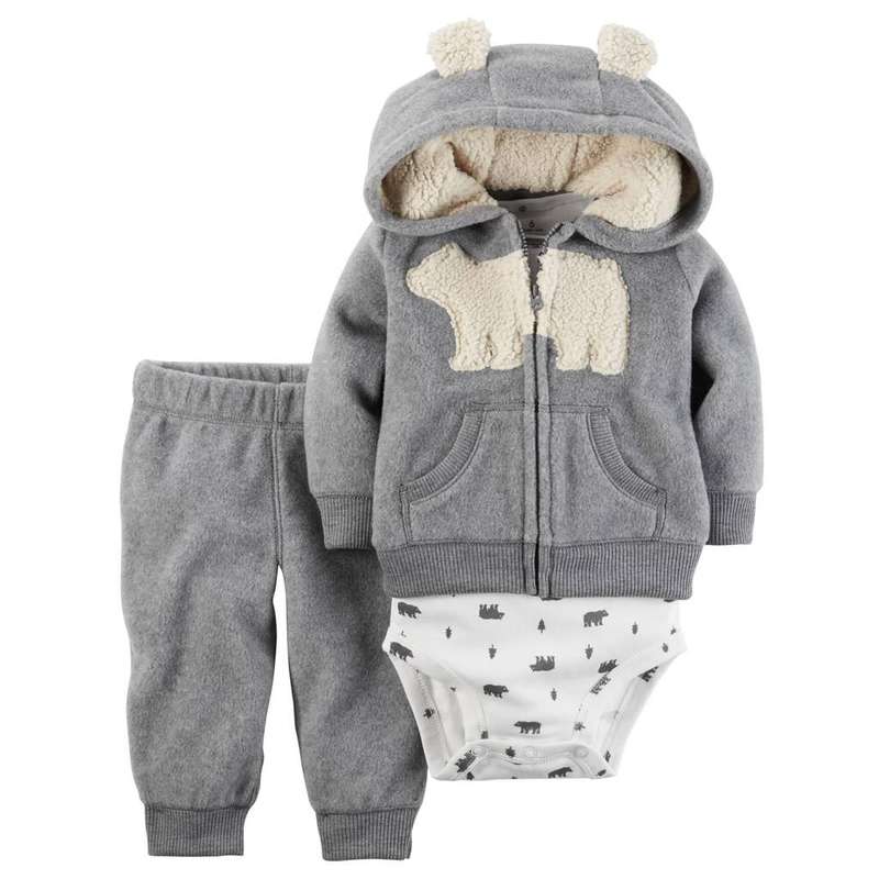 ست 3 تکه لباس نوزادی کارترز مدل خرس