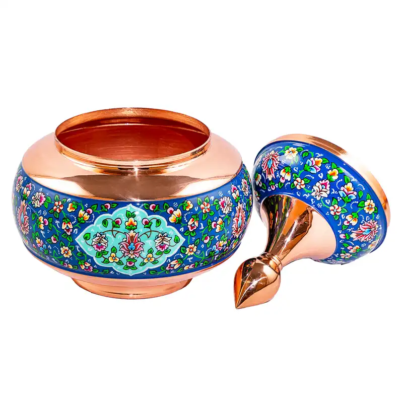 قندان آقاجانی مدل مس و پرداز کد P111