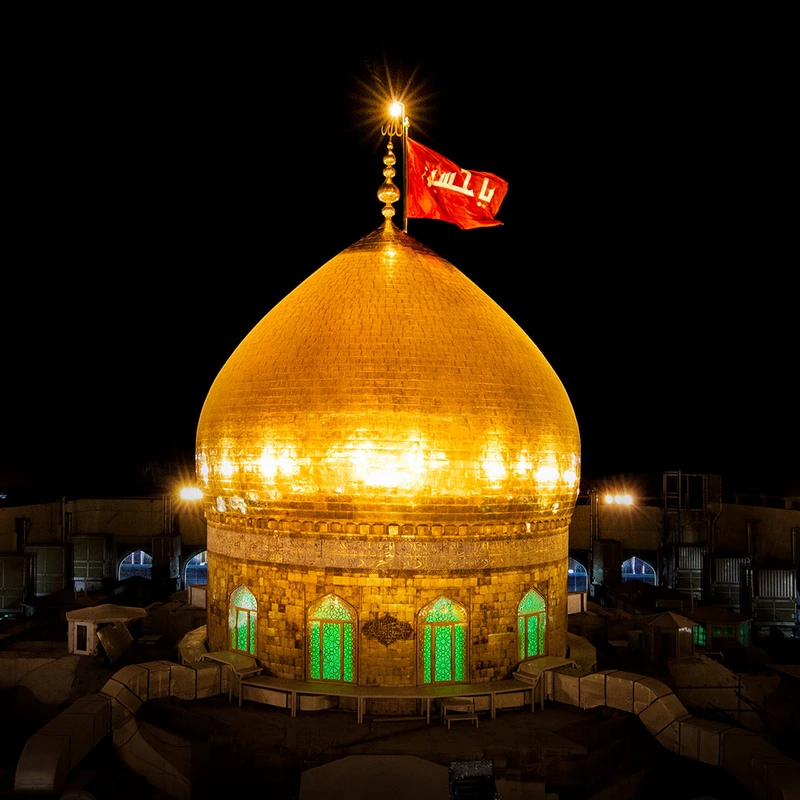 تابلو شاسی مدل کربلای معلی گنبد مطهر حضرت سیدالشهدا امام حسین (ع) کد 18